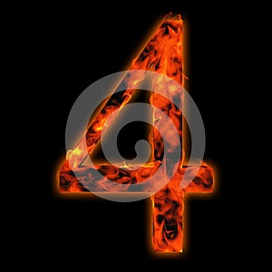 Red hot burning fire font in red and orange flames