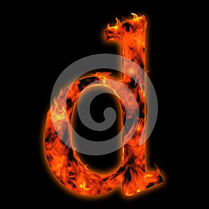 Red hot burning fire font in red and orange flames