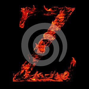 Red hot burning fire font in red and orange flames