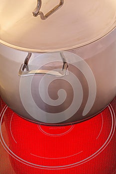 Red hot ceramic hotplate cooker