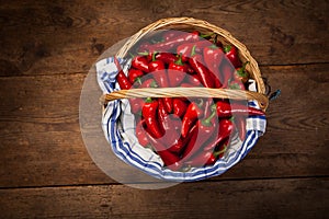 Red Hot Chili Peppers in Basket