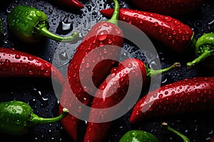 Red hot chili peppers pattern Chili texture background