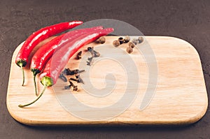 Red hot chili peppers and spices/Red hot chili peppers and spice