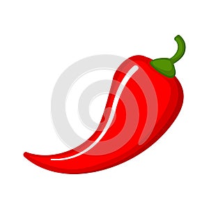 Red hot chilli pepper icon photo