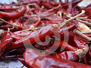 Red hot chilli peppers in Sri Lanka