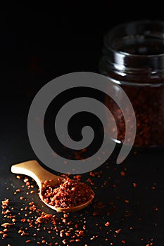 Red hot chilly pepper flakes