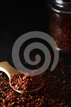 Red hot chilly pepper flakes