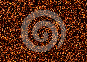 Red hot coal fire texture