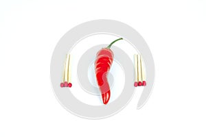 Red Hot Fiery Chili Pepper