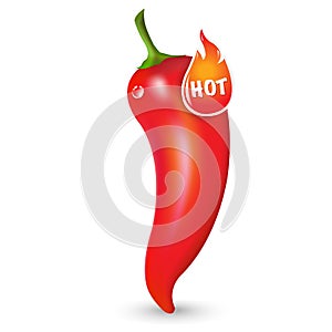 Red Hot Pepper With Label photo