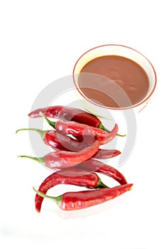 Red hot sauce chili