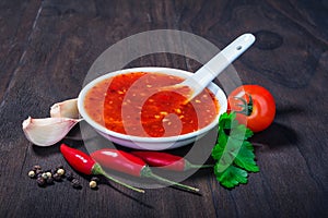 Red hot sweet chilli sauce