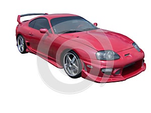 Red Hot Toyota Supra photo