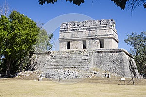 The red house at Chichen Itza, Wonder of the World photo