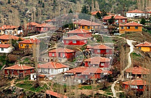 Red houses