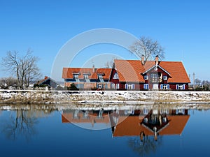 Red houses