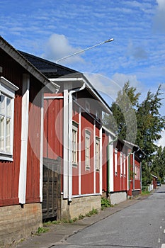 Red houses