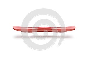 Red hover board scooter isolated, clipping path, 3d illustration.