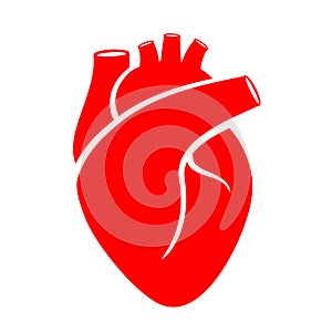 Human heart medical icon