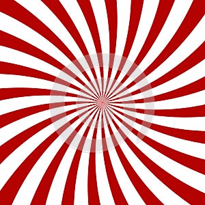 Red Hypnosis Spiral Pattern. Optical illusion.