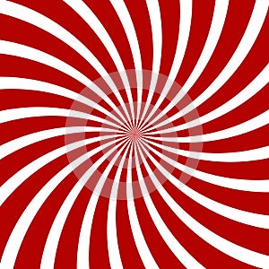 Red Hypnosis Spiral Pattern. Optical illusion.