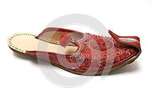 Red Indian sandals