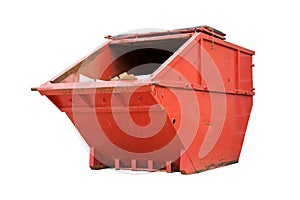 Red Industrial Waste Bin