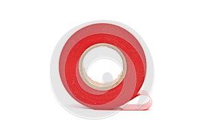 Red insulating tape photo