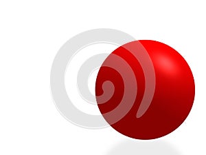 Red isolated sphere