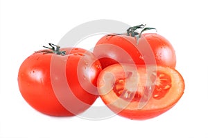 Red isolated tomat