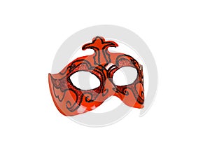 Red italian carnaval mask for perfomance photo