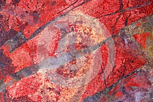 Red jasper texture macro photo