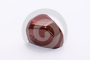 Red jaspis gemstone gem jewel mineral precious shiny isolated