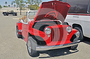 Red Jeep Commando Soft Top