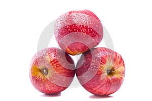 Red juicy apples