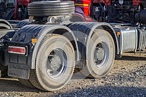 Red KAMAZ.