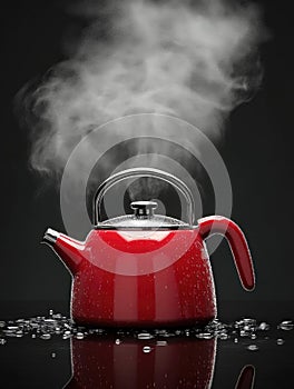 Red Kettle Steaming