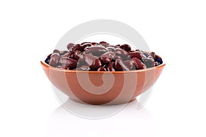 Red kidney beans in a dish