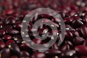 Red kidney beans macro background.