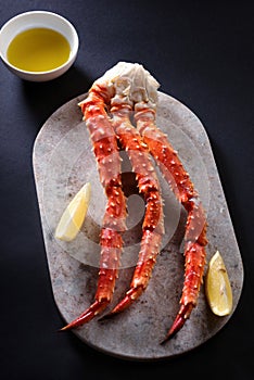 Red king crab legs