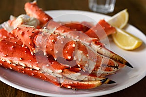 Red king crab legs