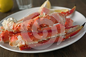 Red king crab legs