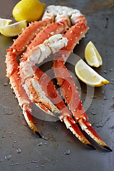 Red king crab legs