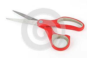 Red Kitchen Scissors isolated on white