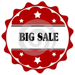 Red label with BIG SALE text.