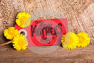 Red Label, Dandelion, Calligraphy Happy Mothers Day