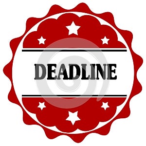 Red label with DEADLINE text.