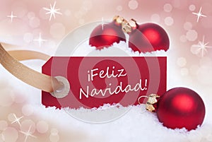 Red Label With Feliz Navidad