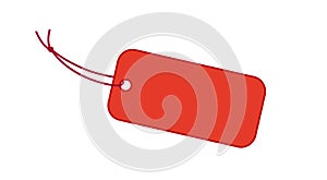Red label vector illustration