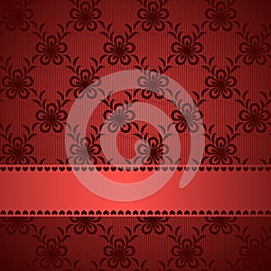 Red lacy background